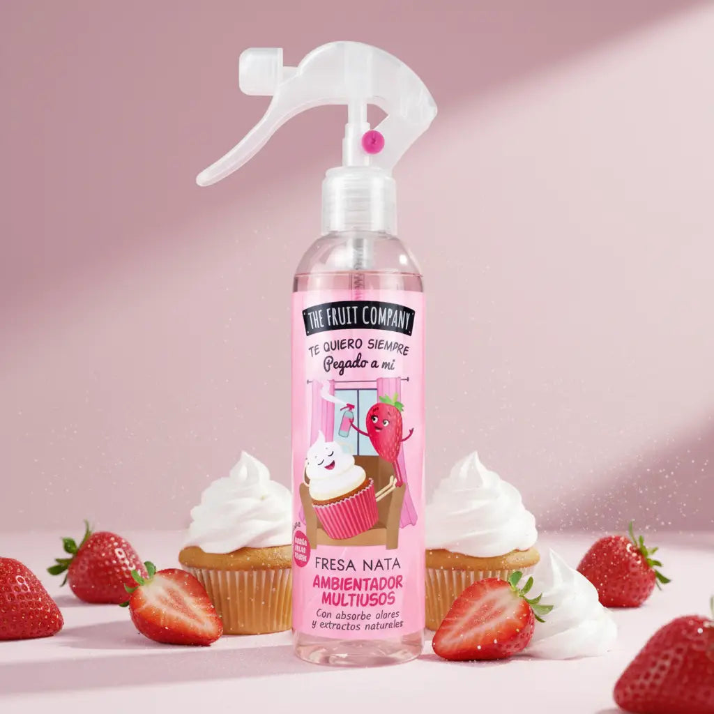 Spray désodorisant liquide fraise chantilly – The Fruit Company