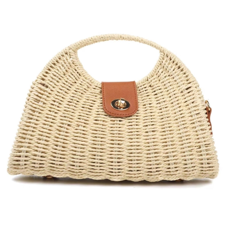 Sac en paille de soirée
