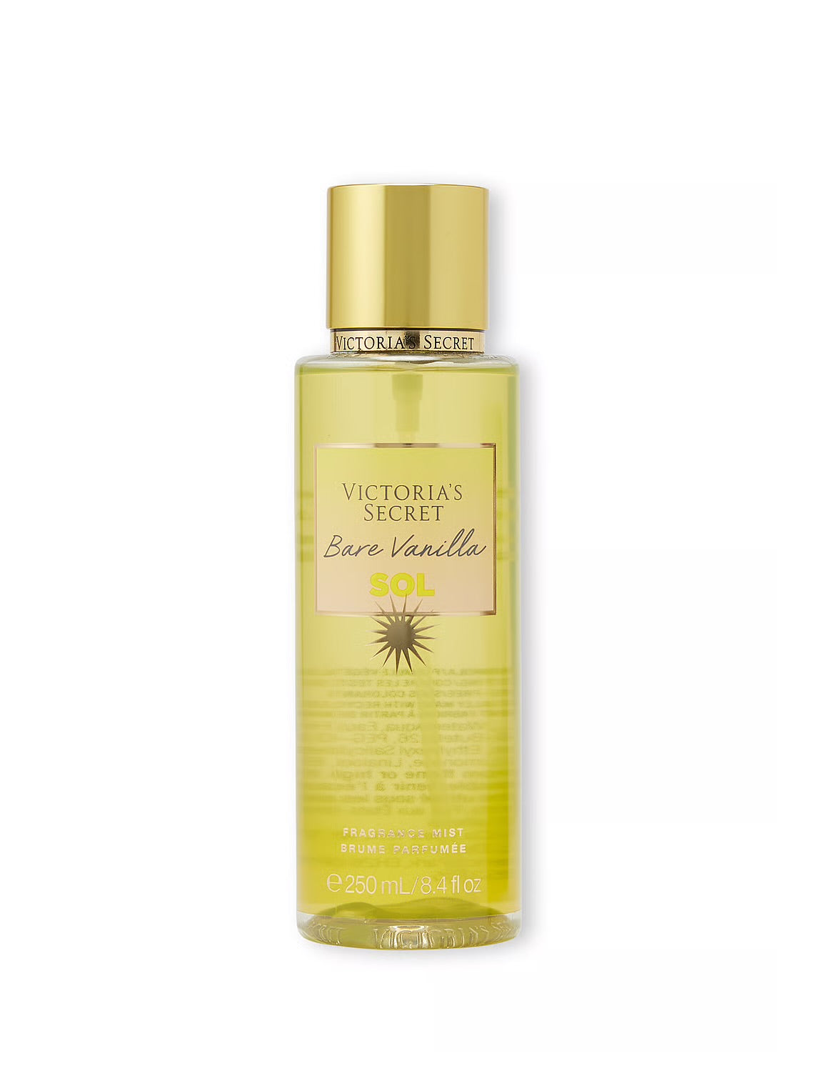 VICTORIA’S SECRET PARFUM POUR LE CORPS
Brume parfumée Bare Vanilla SOL