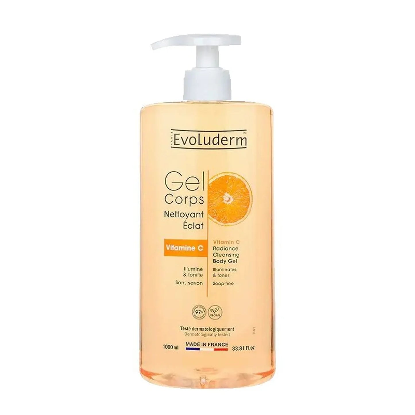 Gel Corps Nettoyant Éclat Vitamine C - 1000 ml