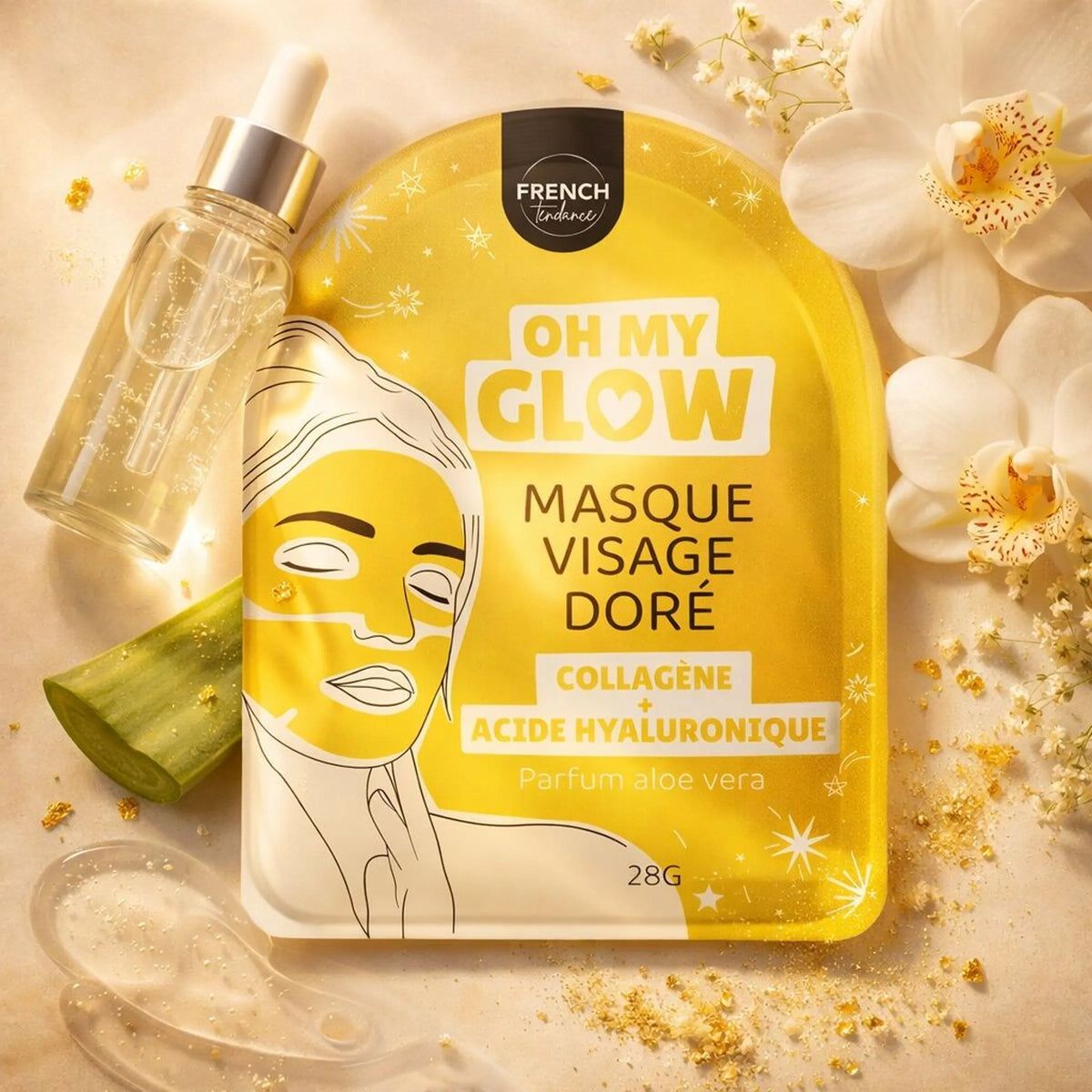 MASQUE COLLAGÈNE + ACIDE HYALURONIQUE – OH MY GLOW