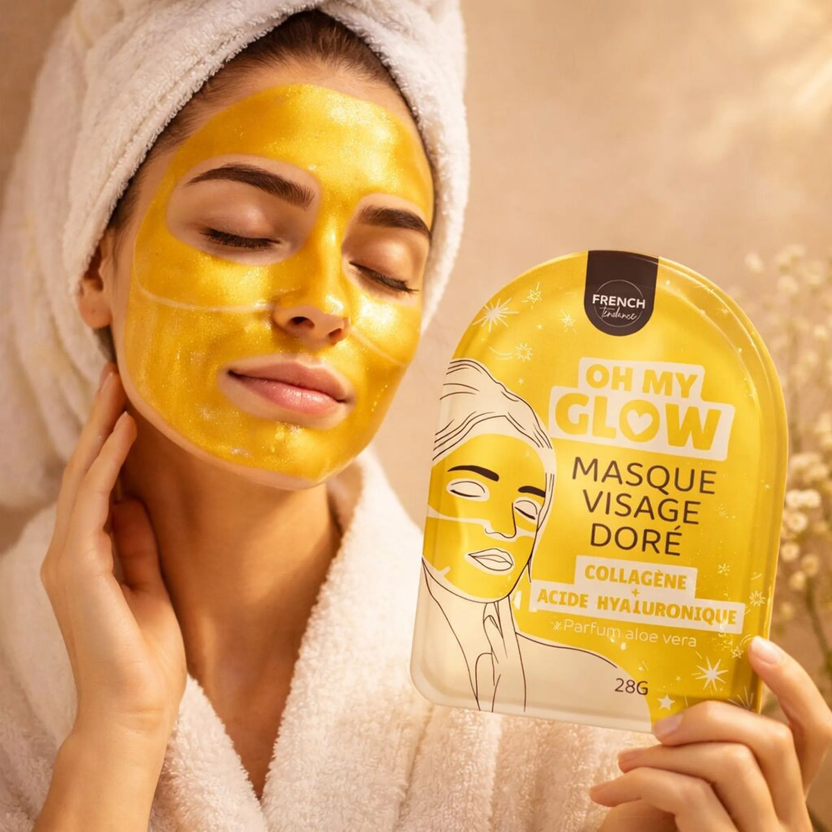 MASQUE COLLAGÈNE + ACIDE HYALURONIQUE – OH MY GLOW