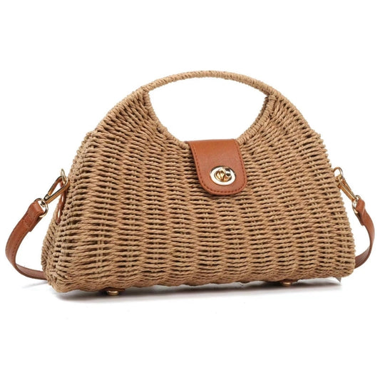 Sac en paille de soirée