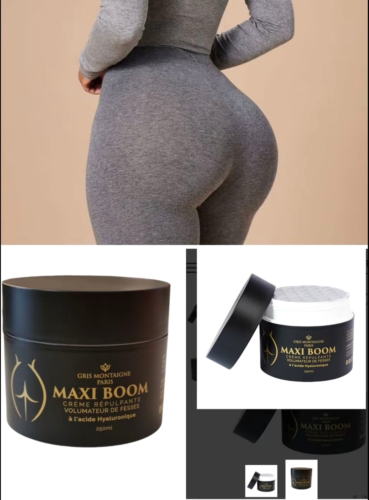 Crème Repulpante Volumateur De Fesses – MAXI BOOM